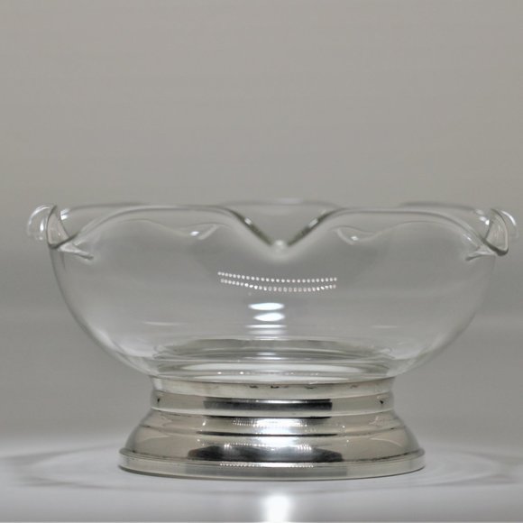 Web Sterling & Crystal Bowl - Picture 3 of 4